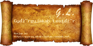 Györgyjakab Lestár névjegykártya